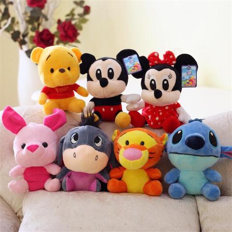 Disney Plush Animal Plush Mickey Mouse Minnie Winnie the Pooh Doll Lilo and Piglet 7 Birthday Gift Boy Girl Toy Free Shipping ► Photo 1/6