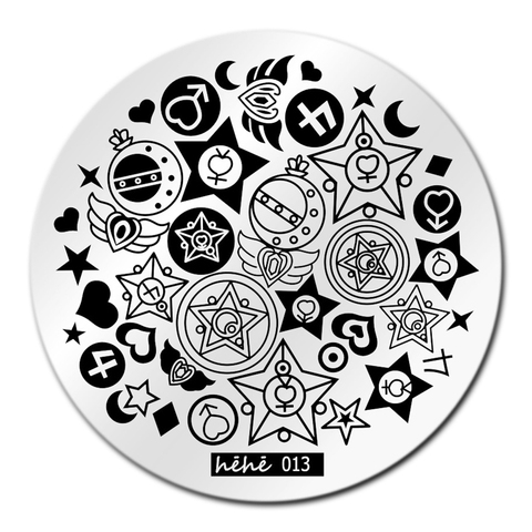 Star Moon Nail Art Stamping Template Image Plate hehe013 Nail Stamping Plates Manicure Stencil Set For Nail 3D Steel Stamping ► Photo 1/1