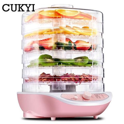 CUKYI Food Dehydrator Fruit Vegetable Herb Meat Drying Machine Pet Snacks food Dryer with 5 trays 220V EU US ► Photo 1/4