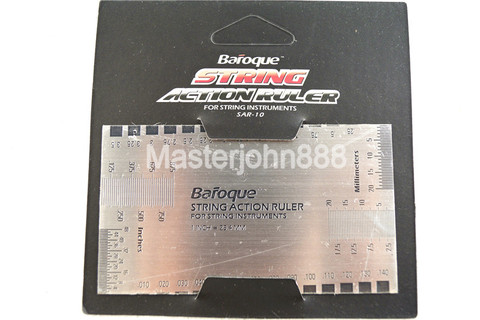 Baroque SAR-10 Guitar String Action Gauge Ruler Stainless Steel Card Luthier Tool For String Instruments ► Photo 1/5
