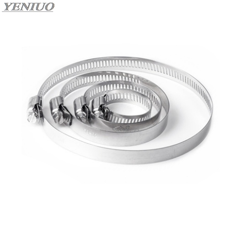 10pcs High Quality Screw Worm Drive Hose Clamp 304 Stainless Steel Hose Hoop Pipe Clamp Clip ► Photo 1/4