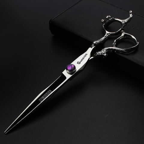 7 inch shears high quality hairdressing scissors hair cutting barber shop supplies professional salon products for hairdresser ► Photo 1/6