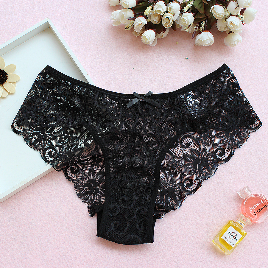 Women's Sexy Lace Panties Seamless Cotton Breathable Panty Briefs Plus Size Girl  Underwear