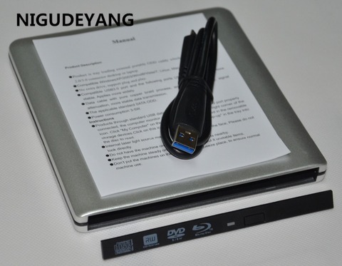 NIGUDEYANG External USB 3.0 Slim SATA Enclosure Caddy Case for Laptop CD/DVD Optical Drive 9.5mm SATA DVD ODD ► Photo 1/1