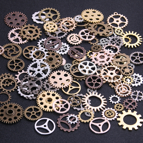 20PCS 4 Color Size 10-25mm Mix Alloy Mechanical Steampunk Cogs & Gears Diy Accessories New Oct Drop ship ► Photo 1/6