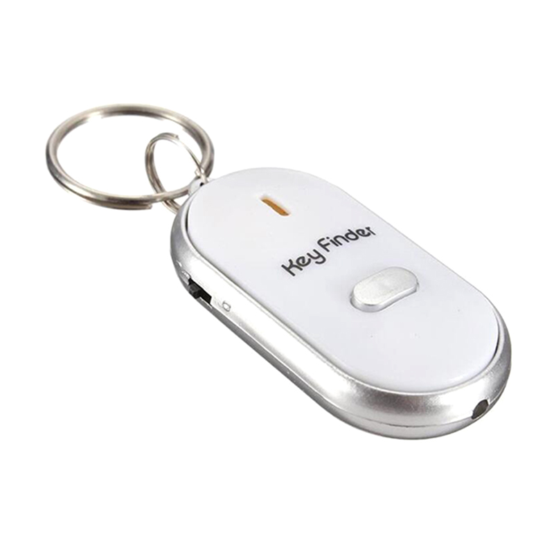 LED Key Finder Locator Find Lost Keys Chain Keychain Whistle Sound Control Hot 