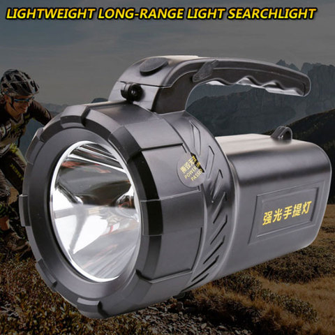 High power portable spotlight 2 mode lantern searchlight rechargeable waterproof hunting spotlight 18650 Built-in battery ► Photo 1/6
