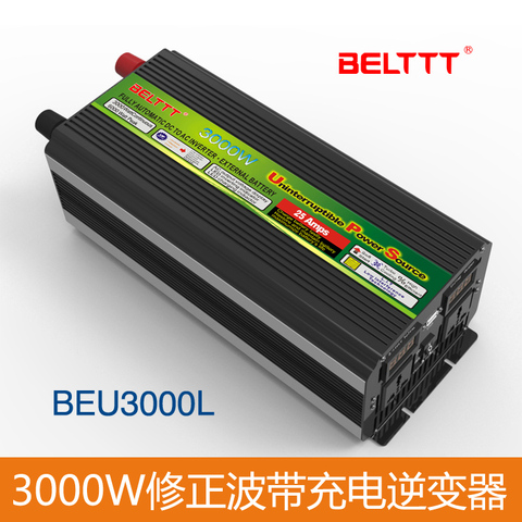 Cheap shipping cost DC24V to AC220V 3000W 6000W UPS invertor with charge battery ► Photo 1/6