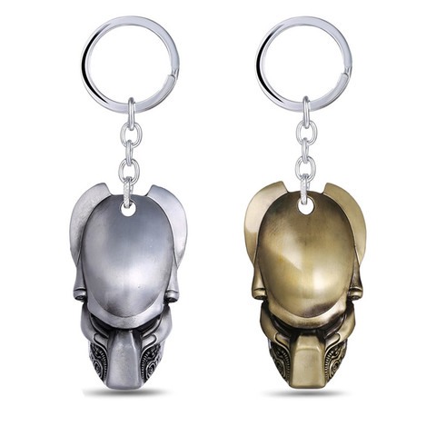 Alien v Predator Keychain Alloy Predator Mask key chain Metal Key Rings For Women Men Chaveiro Action Figure Cosplay Toys ► Photo 1/6