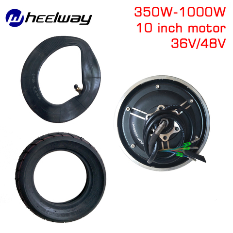 10 inch 36V48V350W-1000W TX motor electric scooter motor parts vacuum tire modified wheel brushless motor set ► Photo 1/6