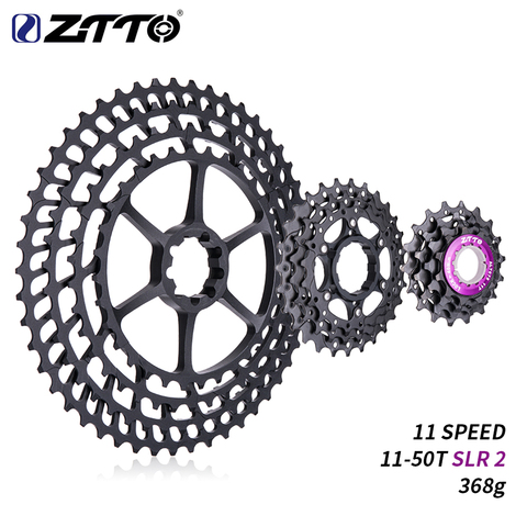 ZTTO 11s 11-50T SLR 2 Cassette MTB 11Speed Wide Ratio UltraLight 368g CNC Freewheel Mountain Bike Bicycle Parts for X 1 9000 ► Photo 1/6