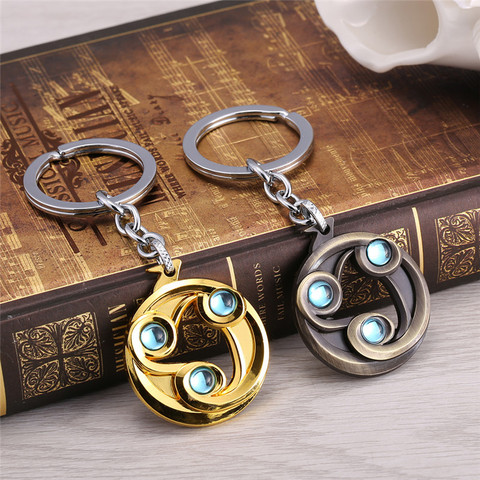 2 Colors Game Dota 2 Talisman Of Evasion Keychain Metal Pendant Key Ring Chain Holder Jewelry Car Chaveiro Accessory Men Gift ► Photo 1/6