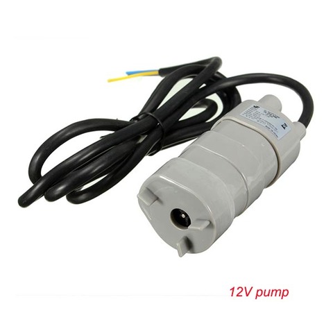 Best Sale 12V 24V 600L/H high pressure Dc Submersible water Pump Three-wire Micro Motor Water Pump with adapter ► Photo 1/6