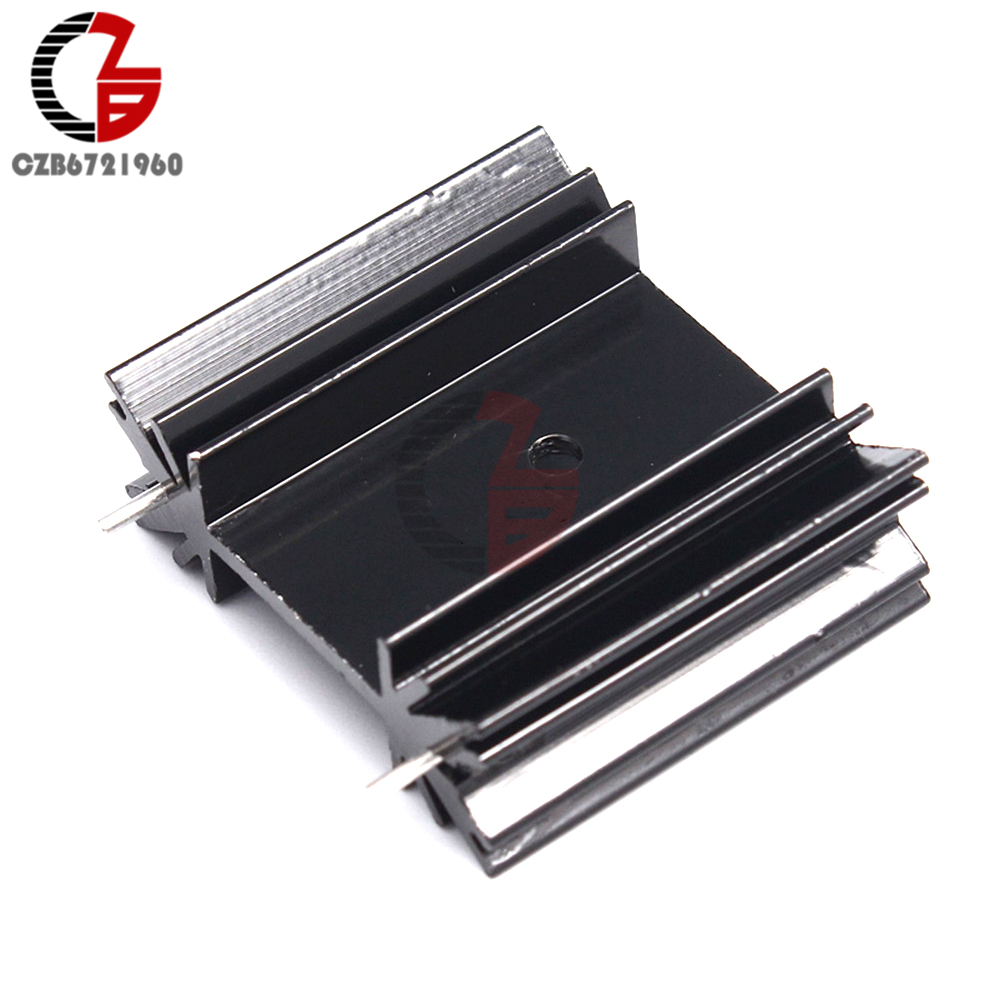 5PCS Triode IC heat sink For TO-220 Aluminum 34*12*30MM Cooling Fin 
