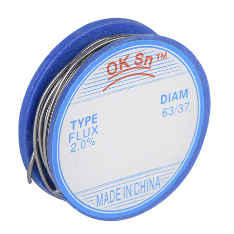 JCD 0.8MM 63/37 lead Tin flux 2.0 soldering wires Melt Rosin Core Solder Wire Roll welding wire soldering lead-free top quality ► Photo 1/6