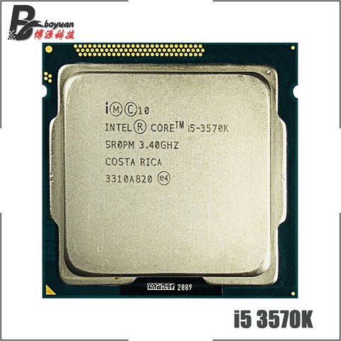 Intel Core i5-3570K  i5 3570K 3.4 GHz Quad-Core CPU Processor 6M 77W LGA 1155 ► Photo 1/1