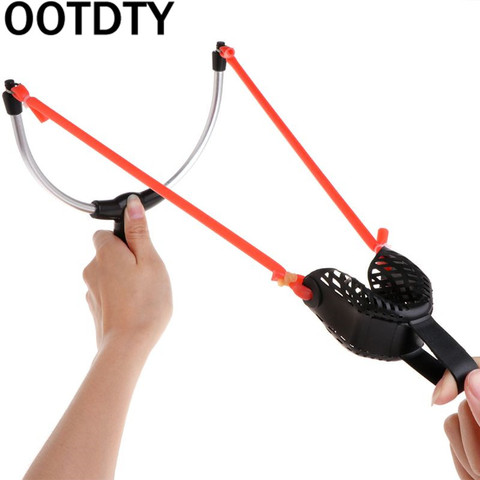 Fishing Bait Slingshot Thrower Aluminum Alloy Elastic Powerful Catapult  Food Bag - Price history & Review, AliExpress Seller - Entertainment  Equipment&Tools Store