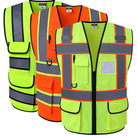 SPARDWEAR Hi vis vest workwear clothing safety reflective vest safety vest reflective logo printing ► Photo 1/6