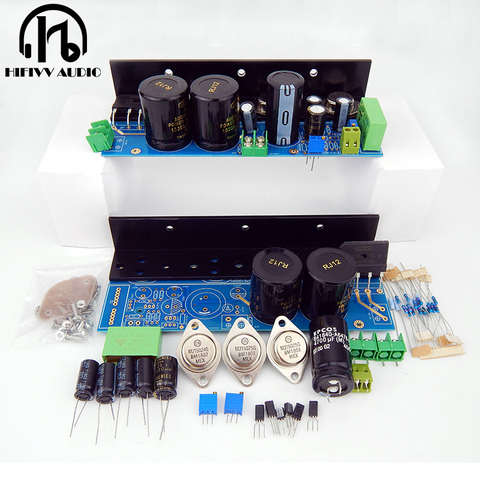 2022 new hi end 1969 class A AMP of 4pcs MJ15025 2pcs MJ15024 HD1969 power amplifier DIY kits Completed board with heat sink ► Photo 1/6