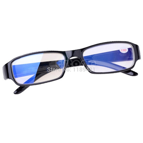 New Black Eyeglass Frames Myopia Glasses -1 -1.5 -2 -2.5 -3 -3.5 -4 -4.5 -5.5 -6 Unisex Plastic Clear Nearsighted Glasses ► Photo 1/3