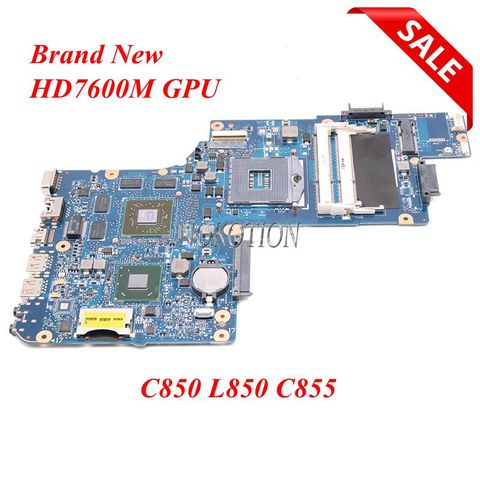NOKOTION Brand New H000052630 laptop motherboard For Toshiba Satellite C850 L850 HM76 HD7600m HD7610M series DDR3 Main board ► Photo 1/6
