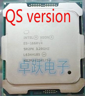 E5-1660V4 Original Intel Xeon E5-1660 V4 QS version 3.20GHZ 20M 8CORES LGA2011-3 E5 1660V4 Processor ► Photo 1/1