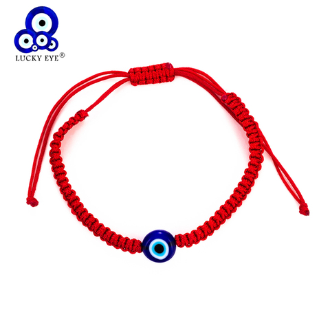 Lucky Eye Turkish Evil Eye Bracelets For Women Men Handmade Braided Rope Chain Red Bracelet Female EY1404 ► Photo 1/6