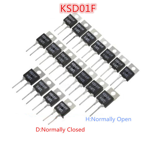 KSD-01F/JUC-31F Temperature Switch relay Thermal control TO-220 Normally Open/Closed 40/45/50/55/60/65/~150 Centigrade ► Photo 1/1