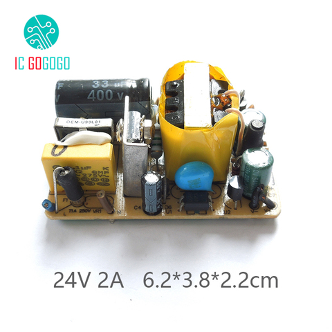 AC-DC 100-240V To 24V 2A Switching Power Supply Module Switch Circuit Bare Board Boost For Routing Surveillance Camera 110V 220V ► Photo 1/4