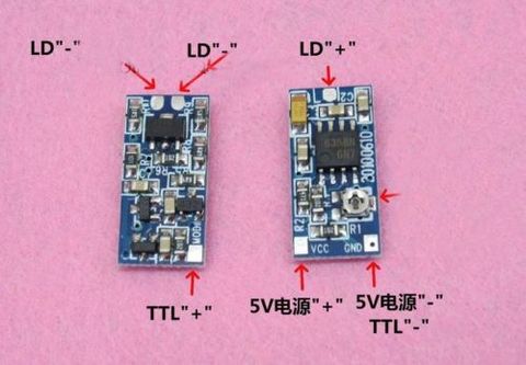 635nm 650nm 808nm 980nm Laser Diode constant current drive circuit TTL modulation Drive 5V 50-300 mA ► Photo 1/1