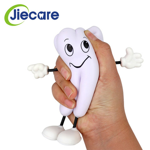 1pc Tooth-figure Squeeze Toy Soft PU Foam Tooth Doll Model Shape Dental Clinic Dentistry Promotional Item Dentist Gift ► Photo 1/6