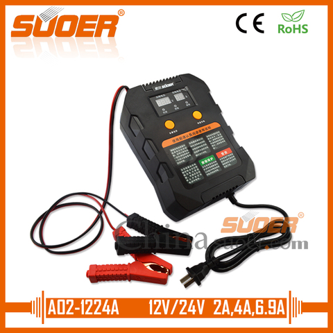 Suoer【 Battery charger 】 12V 24A car solar lead acid battery charger(A02-1224A) ► Photo 1/1