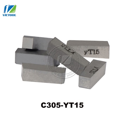 10pcs/lot C305 YT15 tungsten brazed tips High quality Carbide inserts For making parting tools and grooving tools ► Photo 1/5