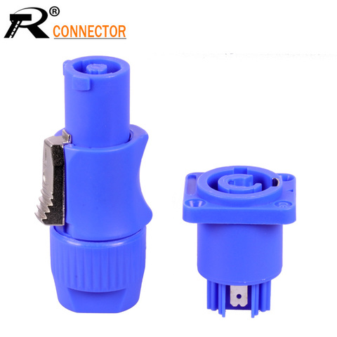 1pc Male & Female in pair PowerCON Type A NAC3FCA+NAC3MPA-1 Chassis Plug Panel adapter 3 Pin Powercon Speaker Connector ► Photo 1/6