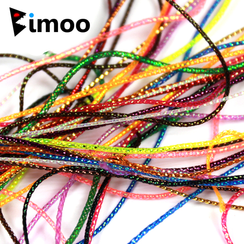 Bimoo 2yards/pack 1mm Fly Tying Midge Ribbing Nymph Streamer Body Material UV Pearl Flasher String ► Photo 1/6