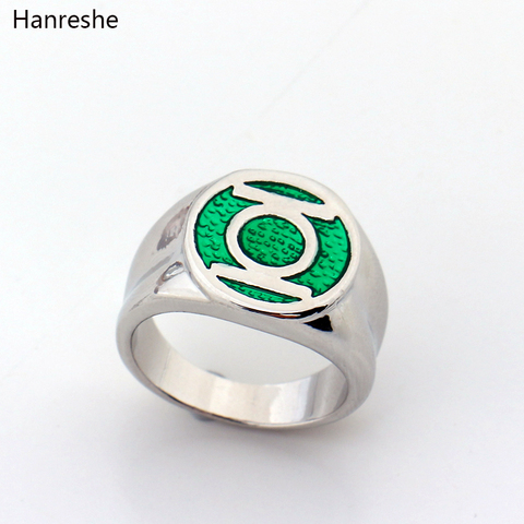 Dc Comics Super Hero Ring Green Lantern Rings For Movie Trendy Jewelry Men And Women Wholesale Enamel Power Ring Men Gift ► Photo 1/5