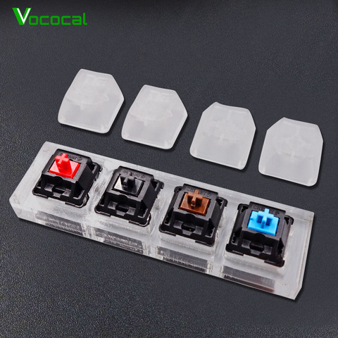 Vococal Mechanical Keyboard Tester Set Acrylic Keycaps Key Caps 4-Axis Frame Bundle Test Kit for Cherry MX Switches Testing Tool ► Photo 1/5