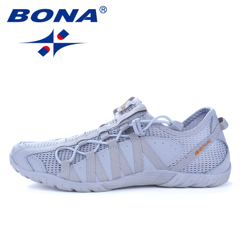 BONA New Popular Style Men Running Shoes Lace Up Athletic Shoes Outdoor Walkng jogging Sneakers Comfortable Fast Free Shipping ► Photo 1/5