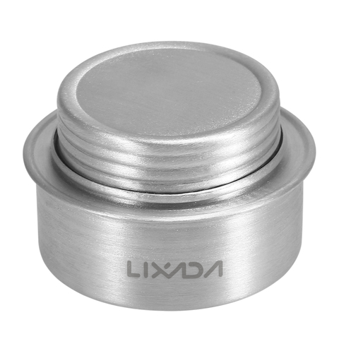 Lixada Outdoor Camping Stove Mini Alcohol Stove Portable Aluminum Alloy Hiking Backpacking Cooking Stove with Lid Cookware ► Photo 1/6
