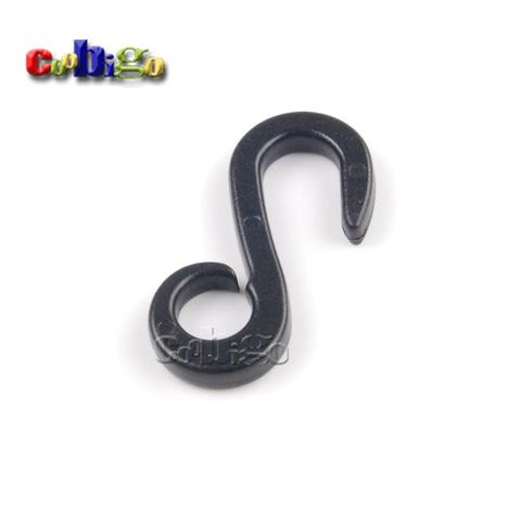 50pcs Pack 38*17mm Black Plastic Dual Hanger&Hook For Garment Socks Textile Packaging Accessories ► Photo 1/4