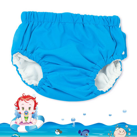 Baby Swim Nappy Diaper Cover Waterproof Swimwear Cloth Nappies Swimming Trunks Pool Pants Infant Toddler Kids Boys Girls Panties ► Photo 1/6