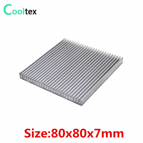 (Special offer)  80x80x7mm  Aluminum heatsink  Heat Sink radiator COOLER  fan cooling for chip  Electronic heat dissipation ► Photo 1/3