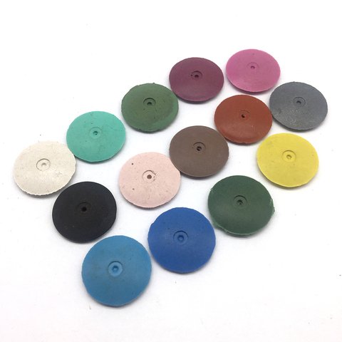 50PCS Rubber Silicone Polishing Wheels Suit for Dremel Rotary Tools Dental Jewelry Polishing Disc Mixed Color 22MM ► Photo 1/5