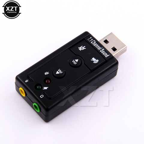 New 7.1 External USB Sound Card USB to Jack 3.5mm Headphone Audio Adapter Micphone Sound Card For Mac Win Compter Android Linux ► Photo 1/3