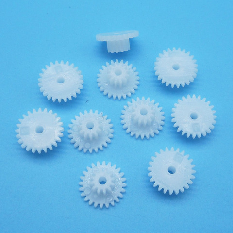 24122B 0.5M Double-deck Gear Wheels Modulus 0.5 24 Teeth + 12 Teeth Plastic Gear Motor Parts Toy Accessories 10pcs/lot ► Photo 1/6