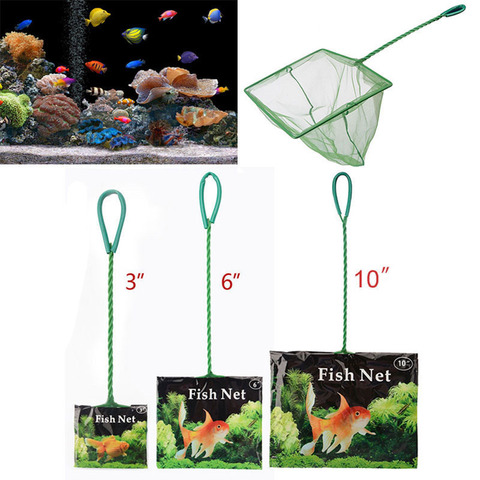 Portable Fish Net Long Handle Square Aquarium Accessories Fish Tank Landing Net  Fishing Net Fish Floating Objects Cleaning Tool - Price history & Review, AliExpress Seller - HoliterHome Store