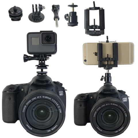 1/4 inch Hot Shoe Mount Tripod Mount Adapter Bridge For Canon Nikon SONY SLR For GoPro SJCAM Xiaomi Yi Action Camera Accessories ► Photo 1/6