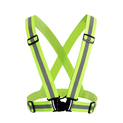 Drop Ship High Visibility Unisex Outdoor Safety Vest Reflective Belt Safety Vest Fit For Running Cycling Sports Outdoor Clothes ► Photo 1/6