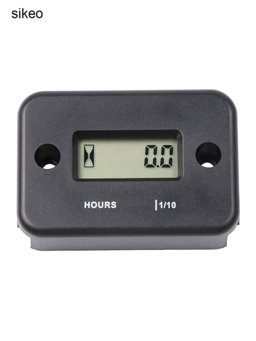 Sikeo Newest LCD Display Digital Hour Meter For Motorcycle Bike Boat Engines Waterproof  Engines Gauge Hour Meter ► Photo 1/6