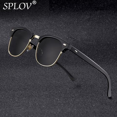 New Fashion  Semi Rimless Polarized Sunglasses Men Women Brand Designer Half Frame Sun Glasses Classic Oculos De Sol UV400 ► Photo 1/6